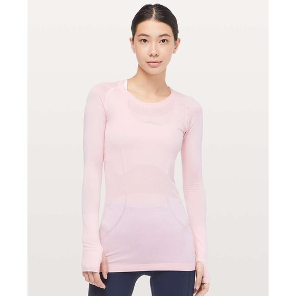 Lululemon Light Pink Swiftly Long Sleeve Top - Picture 1 of 9